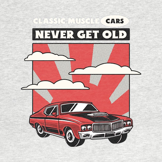 classic muscle cars by Katebi Designs